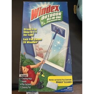 Windex Outdoor All-In-One Glass & Window Cleaning Tool Starter Kit NEW